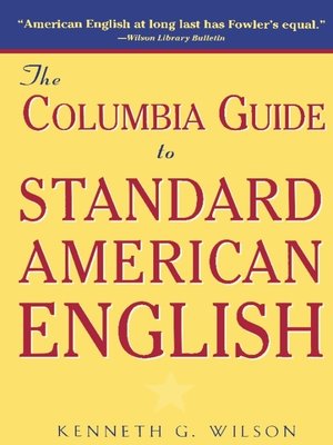 cover image of The Columbia Guide to Standard American English